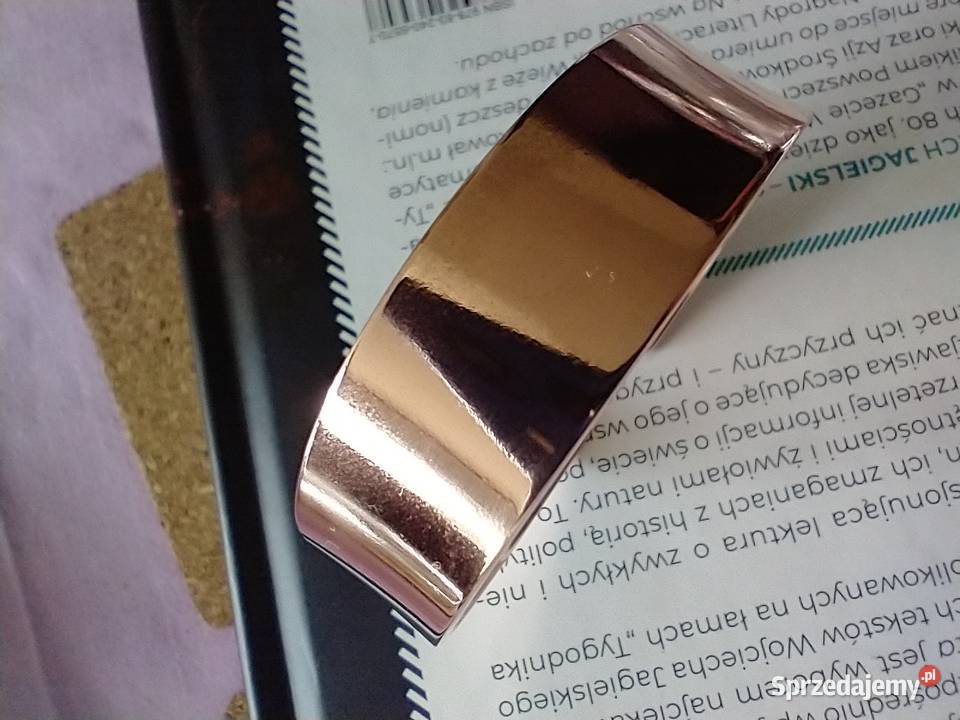 Gładka bransoleta czysta miedź metaloplastyka Łódź