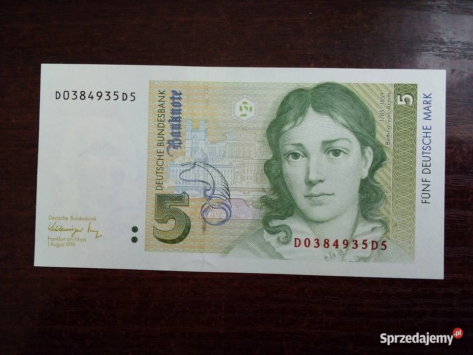 Banknot 5 marek Niemcy