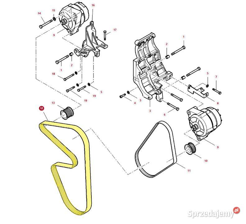 Pas wielorowkowy 10PK L1890mm Massey Ferguson Białystok