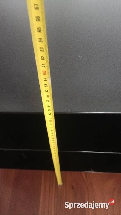 Stolik RTV szklany czarny