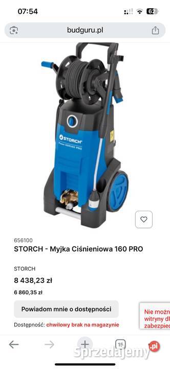 Storch myjka do elewacji Kartuzy sprzedam