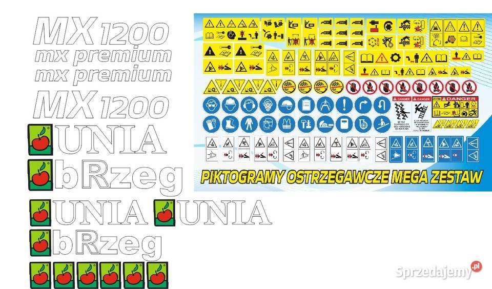 Naklejki Unia Mx 1200 super mocne zamienniki Bydgoszcz