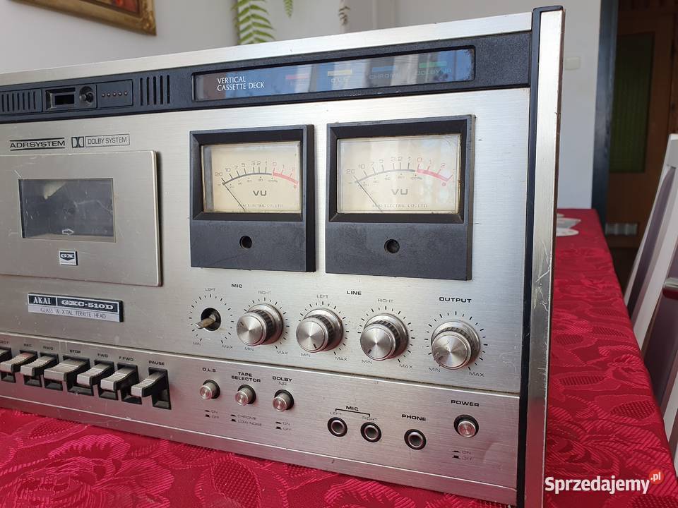 Stary zabytkowy deck magnetofon AKAI gxc510d Kępice