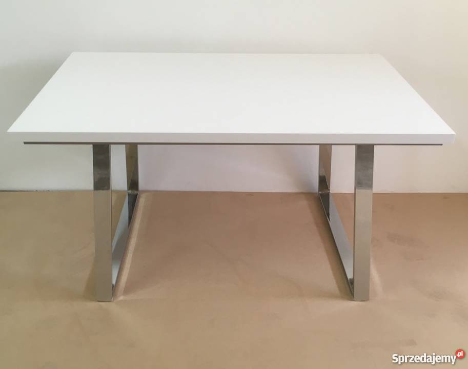 STÓŁ kuchenny 140 x 85 biały mat Olesno