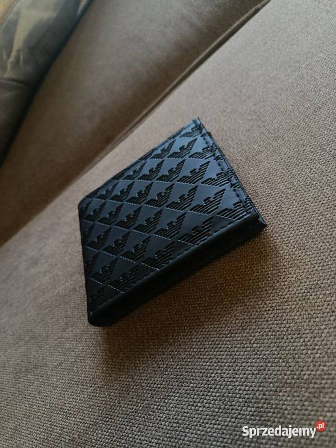 Portfel skórzany męski Emporio Armani monogram Białystok sprzedam