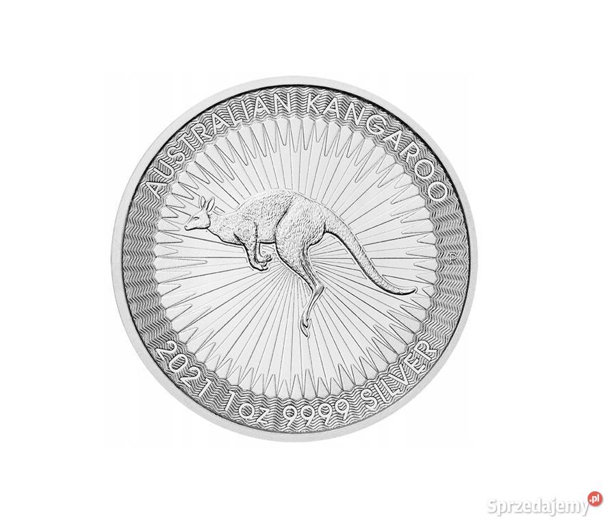 Srebrne monety Australijski Kangur 2021 1 uncja Antyki, Sztuka, Kolekcje Kielce