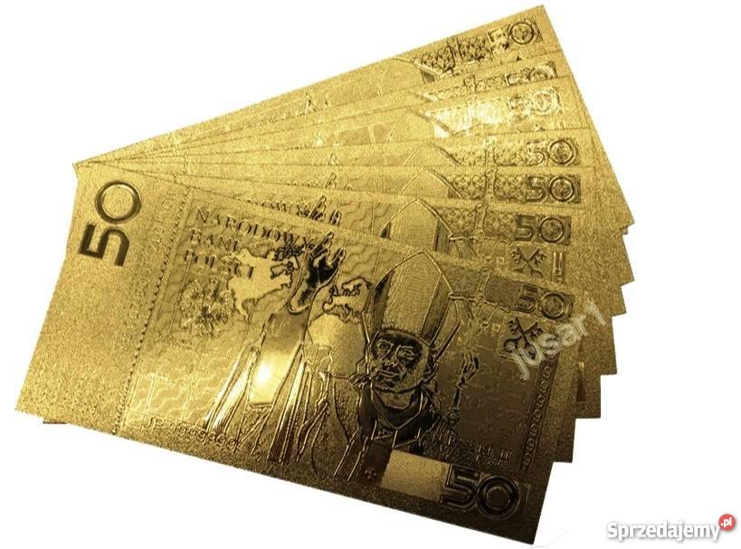 ZŁOTY BANKNOT 50 Jan Paweł II NOWY stan UNC Sosnowiec