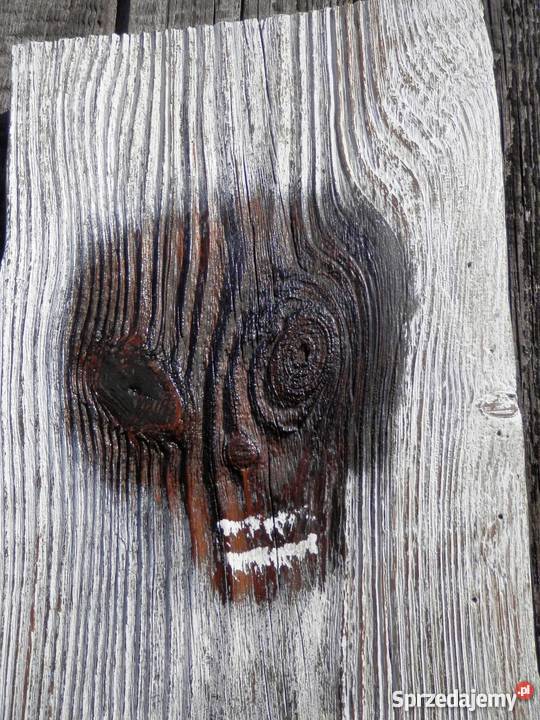 Zegar wykonany ze starej deski ALIEN SKULL Szczecinek