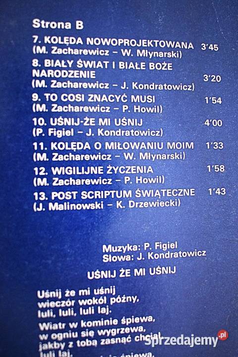 Irena Jarocka Wigilijne Życzenia Stan Płyty i kasety Chełmno