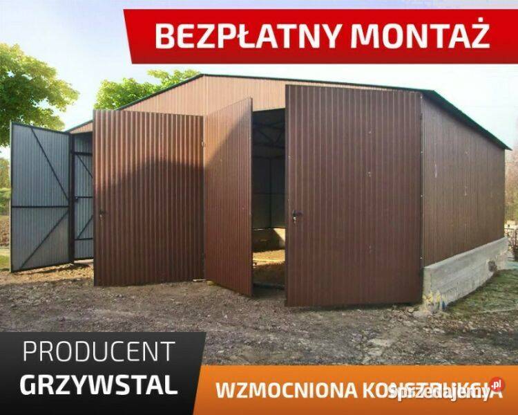 Garaż blaszany Dwuspadowy Wiata Magazyn Rolniczy Brzesko