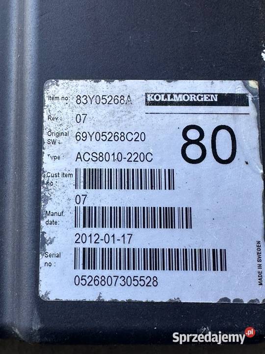 Sterownik Controller Danaher AC SUPERDRIVE Antonie