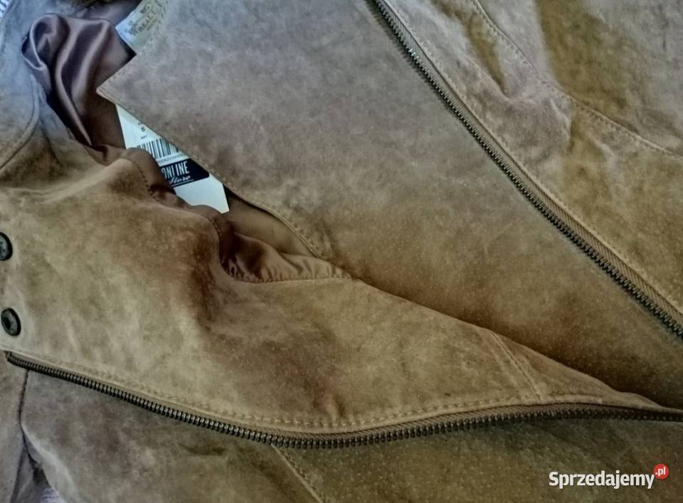 Stradivarius Premium kurtka SKÓRZANA ramoneska Leszno