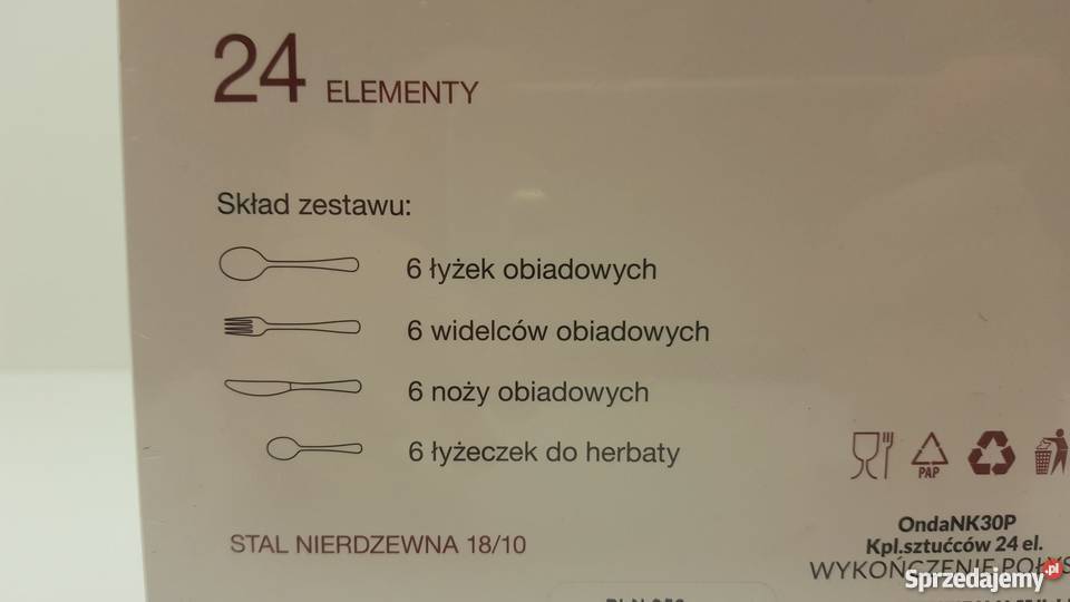 SZTUĆCE GERLACH CELESTIA 24 PCS Stan fabryczny inny kolor Wrocław