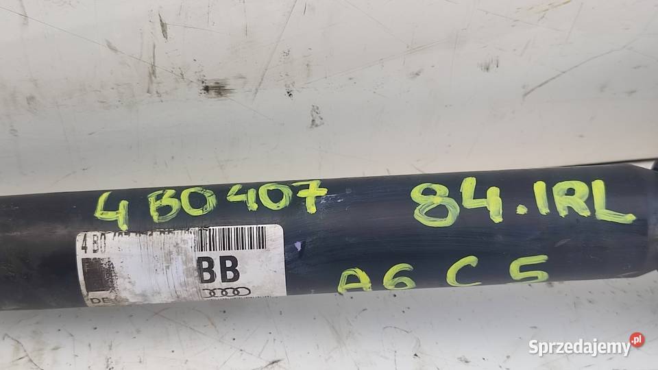84IRLAUDI A6 C5 25TDI 4B0407271BB PÓŁOŚ LEWA Półosie świętokrzyskie Włoszczowa sprzedam
