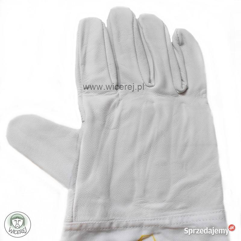 Skórzane Rękawice Pszczelarskie Długie Ochronne podkarpackie Jaśliska