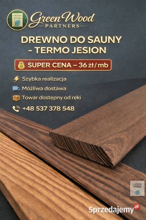 Deska tarasowa gladka termo Jesion Gdańsk