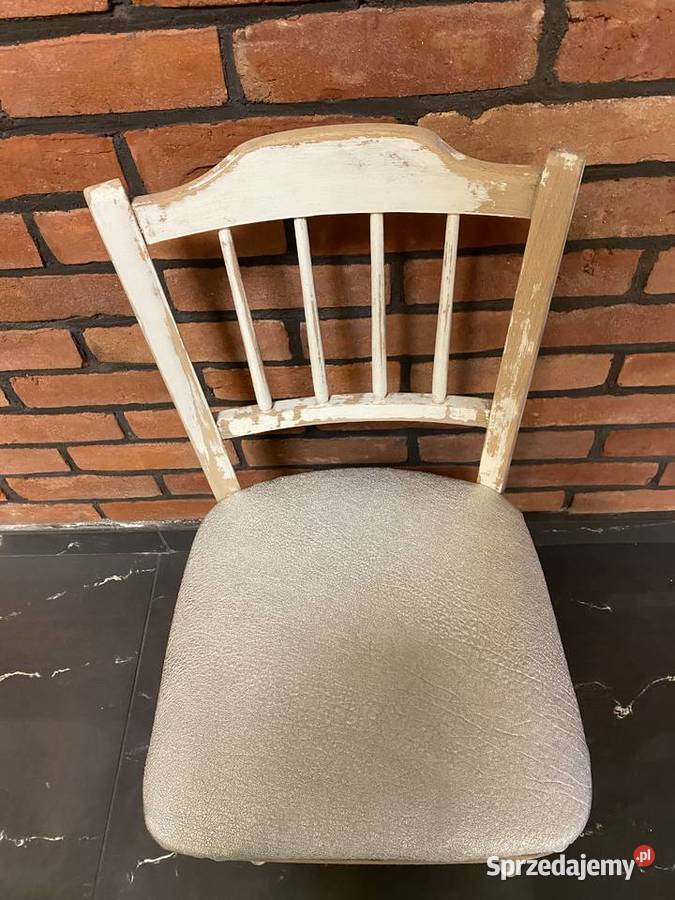 stare krzesło renowacji w technice shabby chic Września