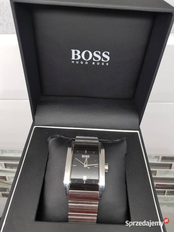 Męski zegarek prostokątny Hugo Boss śląskie Chorzów sprzedam