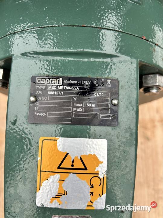 2 sztuki pompa wody wirowa CAPRARI MECMRT8032A Krosno sprzedam