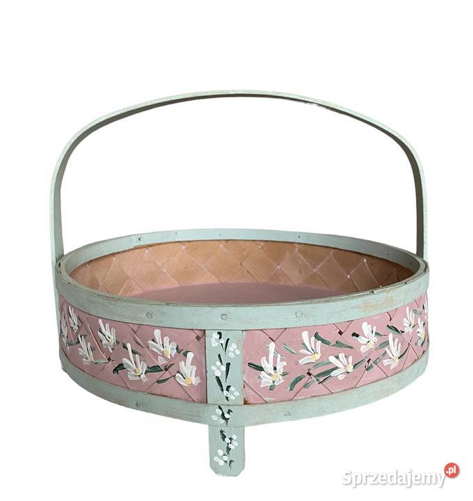 Koszyczek drewniany ręcznie malowany Gunna 92