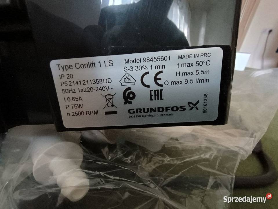 Pompa kondensatu do skroplin Grundfos Conlift1 pomorskie Sztum