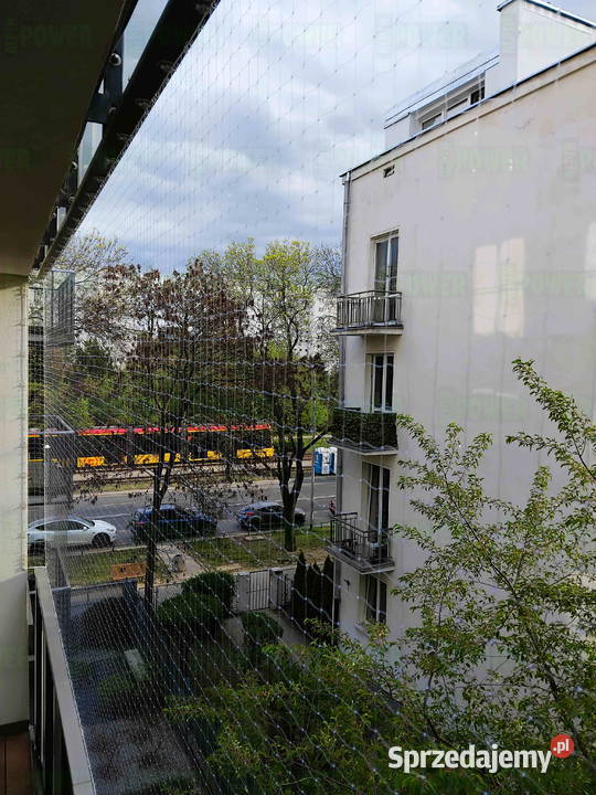 Założenie siatki na balkon Warszawa Siatka Kota