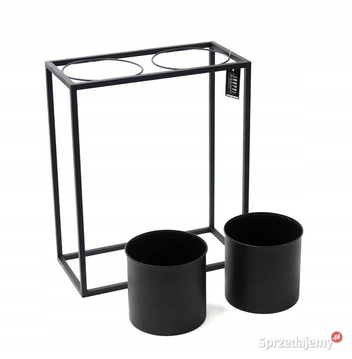 Kwietnik Metalowy Stojak z donicami 60x50 LOFT Sobienie-Jeziory
