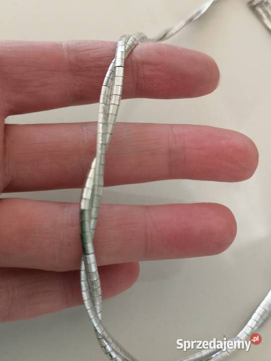 naszyjnik podwójny srebro vintage Toruń