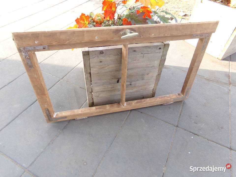 Stare okno rama okienna retro loft lustro Ełk