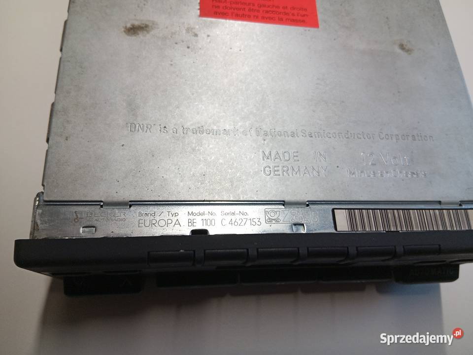 Radio samochodowe Becker Europa 2000 BE 1100 kod