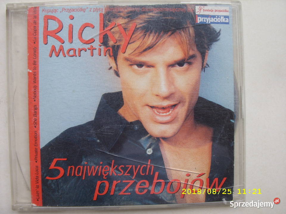 Pop CD ricky Martin5 najwiekszych przebojow Płyty i kasety Wołów