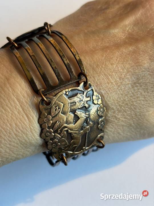 Bransoletka Vintage w kolorze miedzianym Bransoletki kujawsko-pomorskie