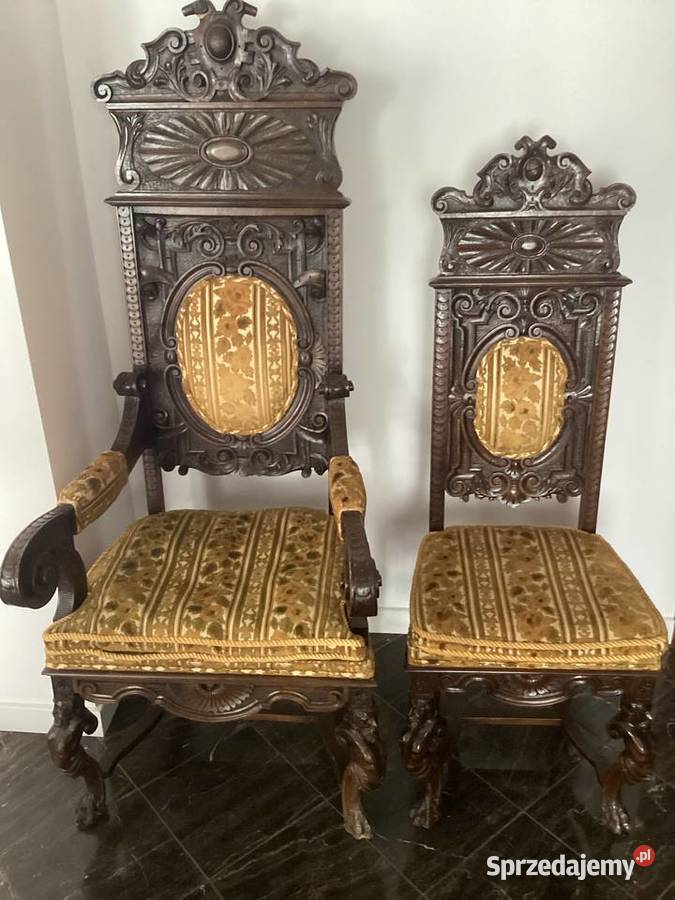 Antyki 2 fotele 8 krzesel Warszawa