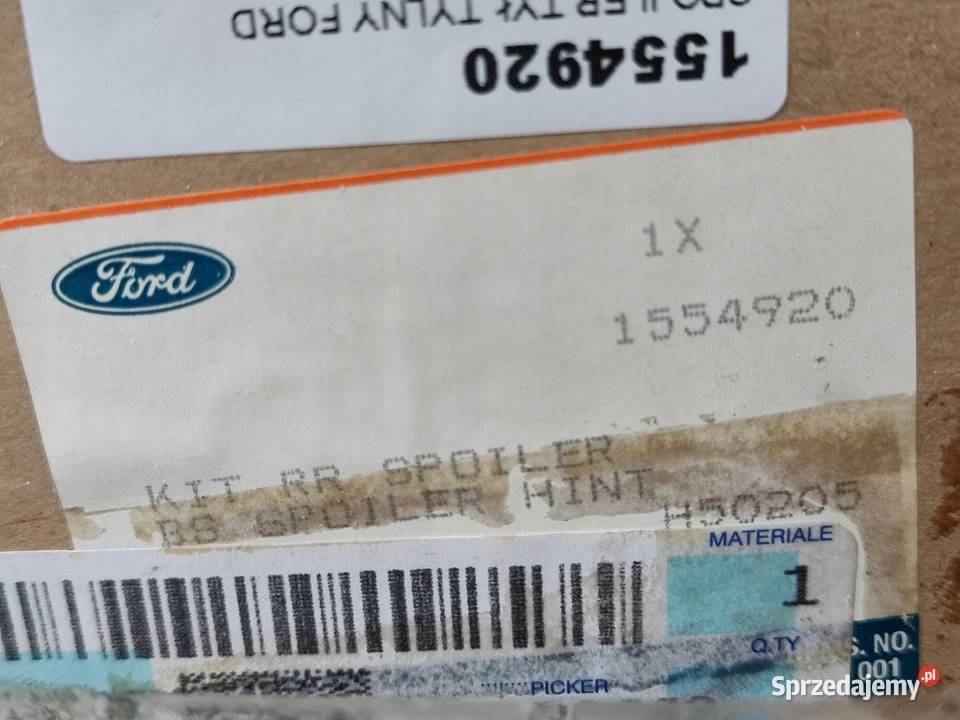 SPOJLER BAGAŻNIKA FORD FOCUS II 2004 PRZED LIFT Pióra wycieraczek