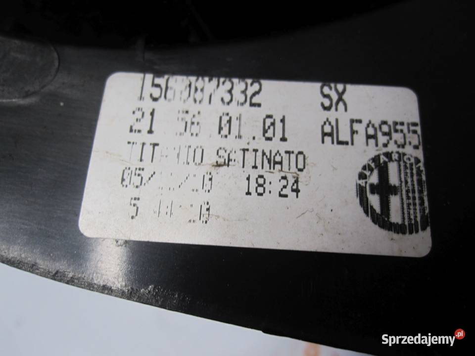 ALFA ROMEO MITO 12r lampa lewa tył 156087332SX