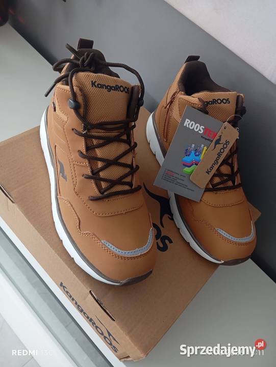 Brązowe trzewiki KangaROOS model KTS Kimo RTX 37 Jelenia Góra