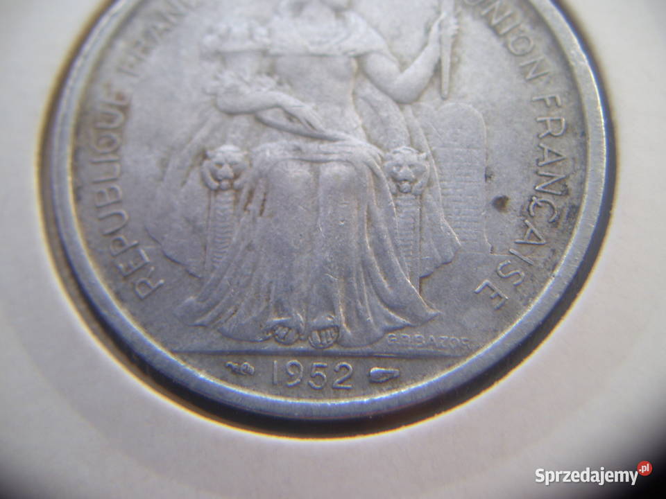 Stare monety 5 frank 1952 Nowa Kaledonia sprzedam