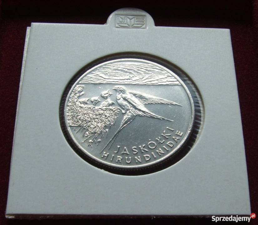 MONETA 20000 JASKÓŁKI 1993 POLSKA HOLDER Katowice