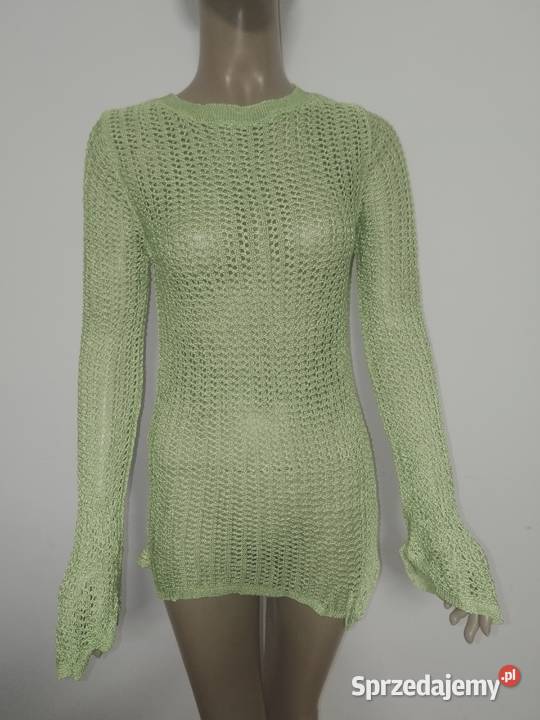 sweterek limonkowy ażurowy NEXT r 38 lubelskie Zamość