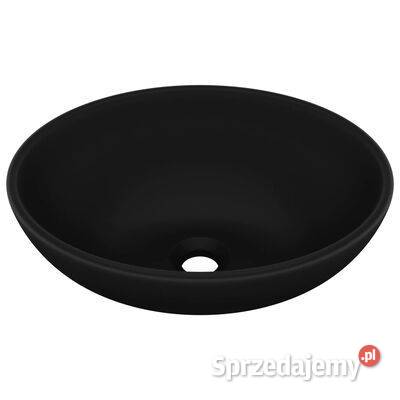 Luksusowa owalna umywalka matowa czerń 40x33 sprzedam