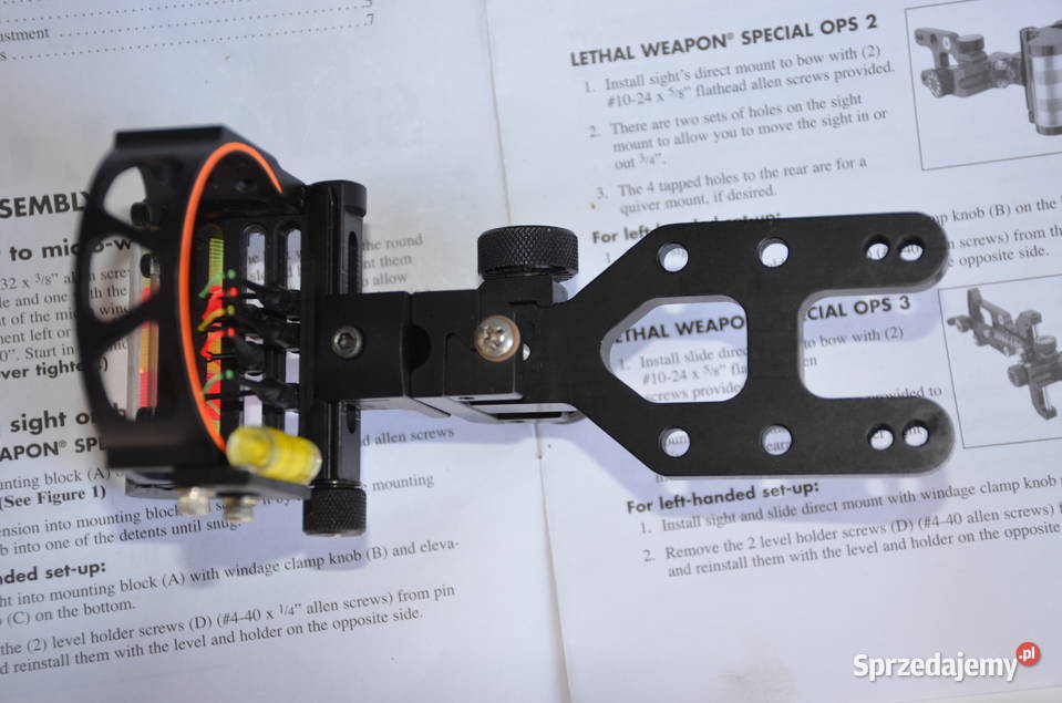 Celownik SureLoc Lethal Weapon OPS2 5 pin black Środa Wielkopolska sprzedam