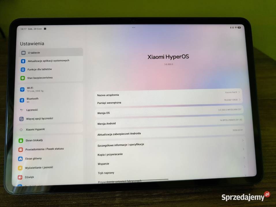 Tablet Xiaomi Pad 8 8128 GB stan idealny szkło Android Bielsk Podlaski