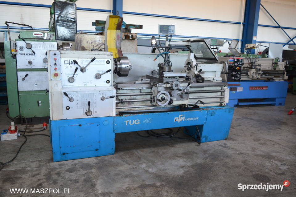 Tokarka TUG 40 x 1000 rb 2000 AFM ANDRYCHÓW Głowno
