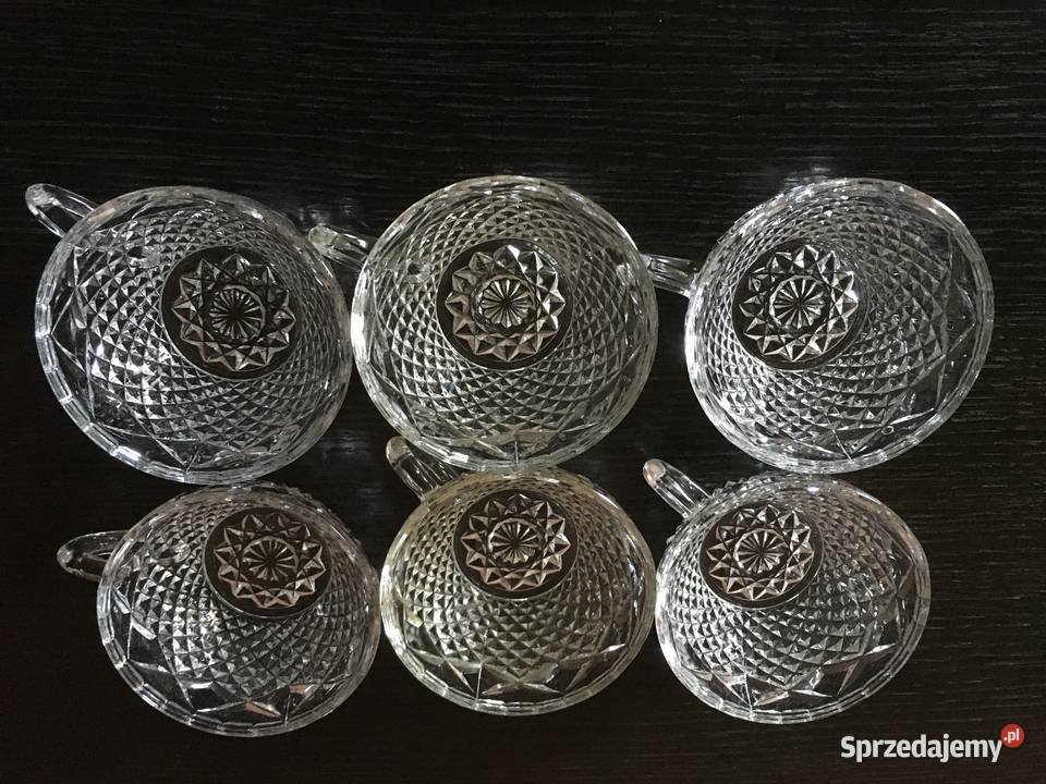 Szkło PRL filiżanki Hortensja Ząbkowice sprzedam