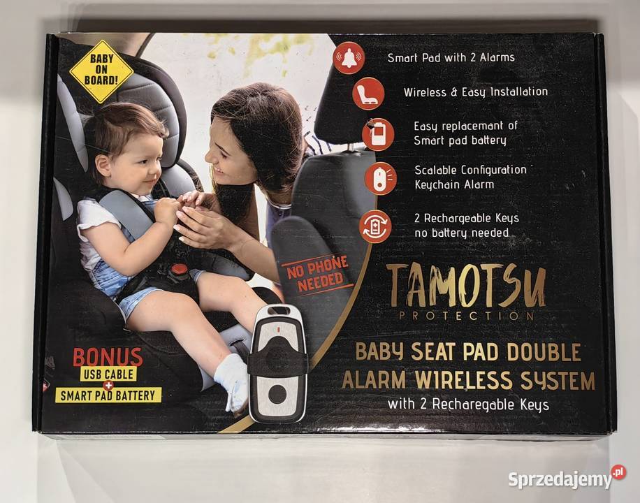 Alarm do fotelika samochodowego łódzkie Inczew