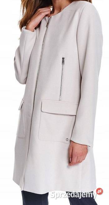 Płaszcz przejściowy w kolorze beżowym marki Top Kurtki i płaszcze Wieleń