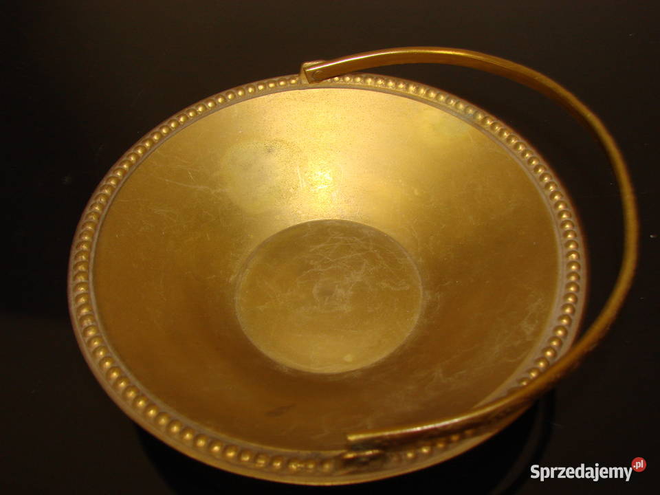 mosiężny koszyk miseczka pomorskie Pruszcz Gdański