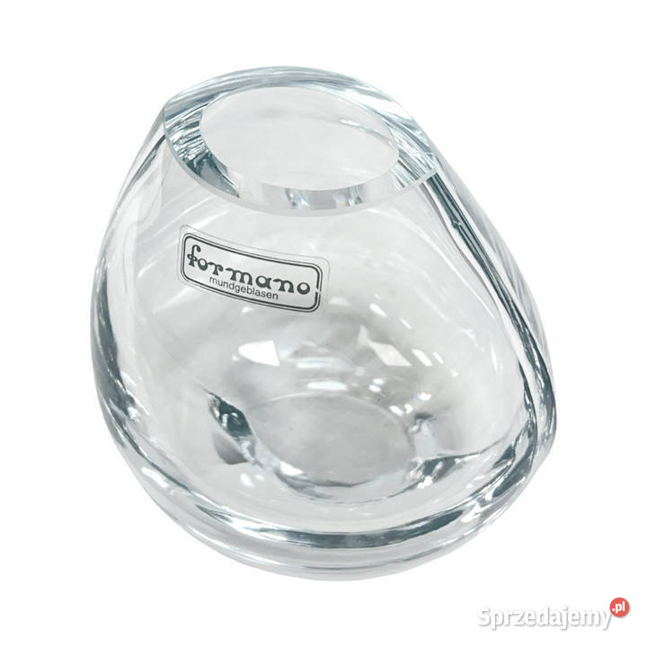 Szklany Wazon ręcznie formowany Minimalistyczny przezroczysty Warszawa