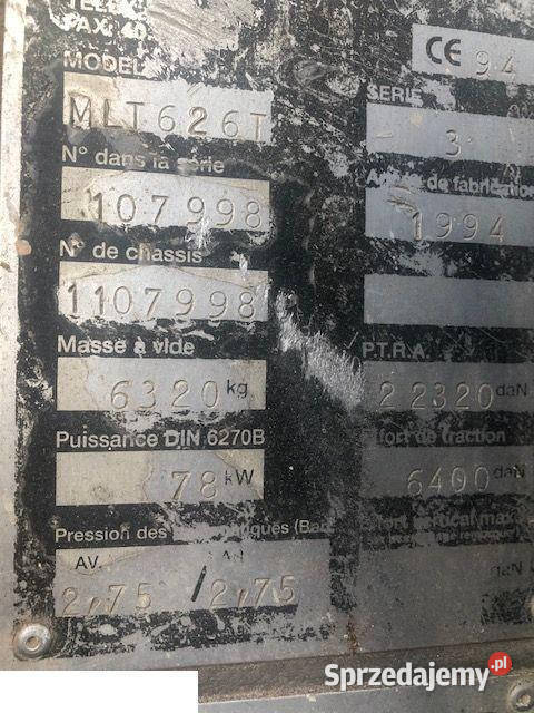 Manitou 628 Szybkozłącze Pozostałe Jastrzębniki
