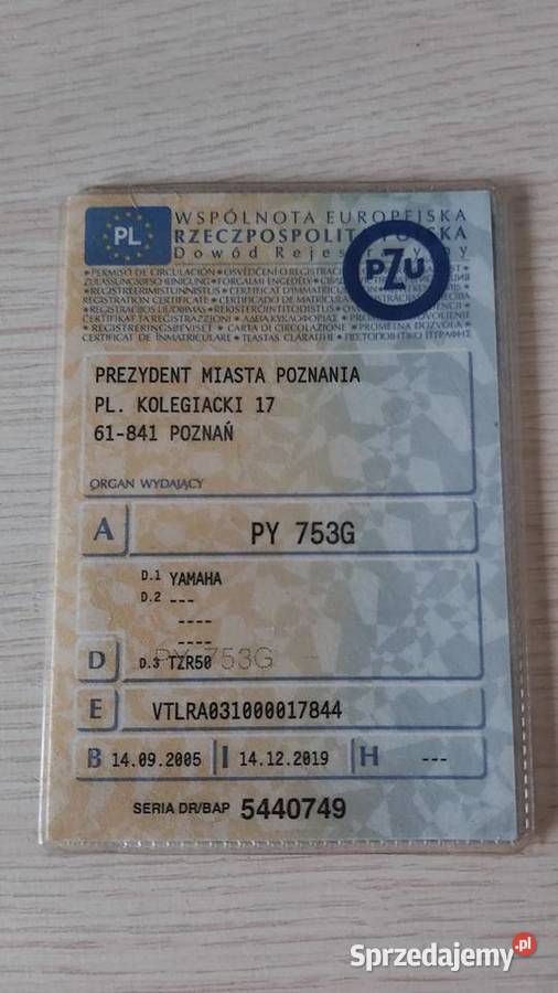 Yamaha TZR 400 remoncie silnika Moc 16 na kat Am dwusuwowy Poznań